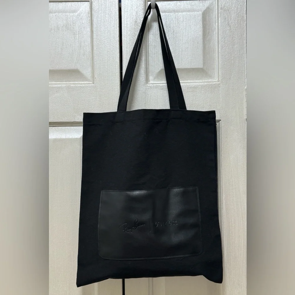 Black Canvas Tote Bag collaboration Ray-Ban and Meta
